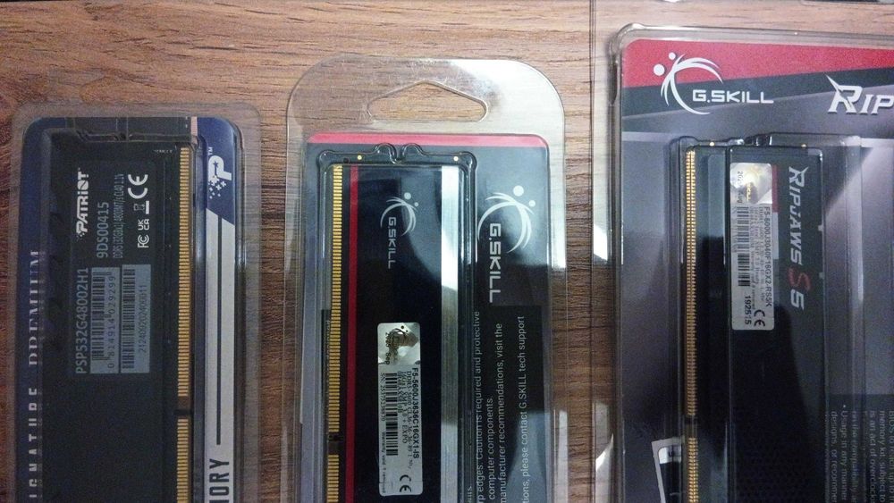 Продам новую память DDR5 16GB - 32GB 4800/6000 на оф. гарантии