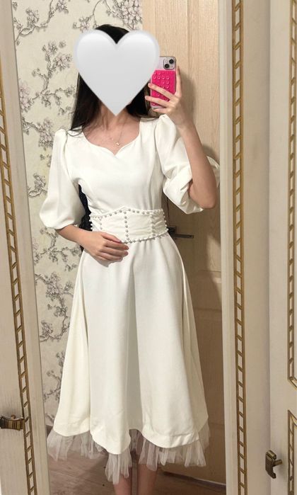 белое платье на выпускной