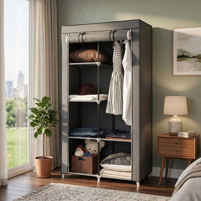 Сгъваем текстилен шкаф XXL