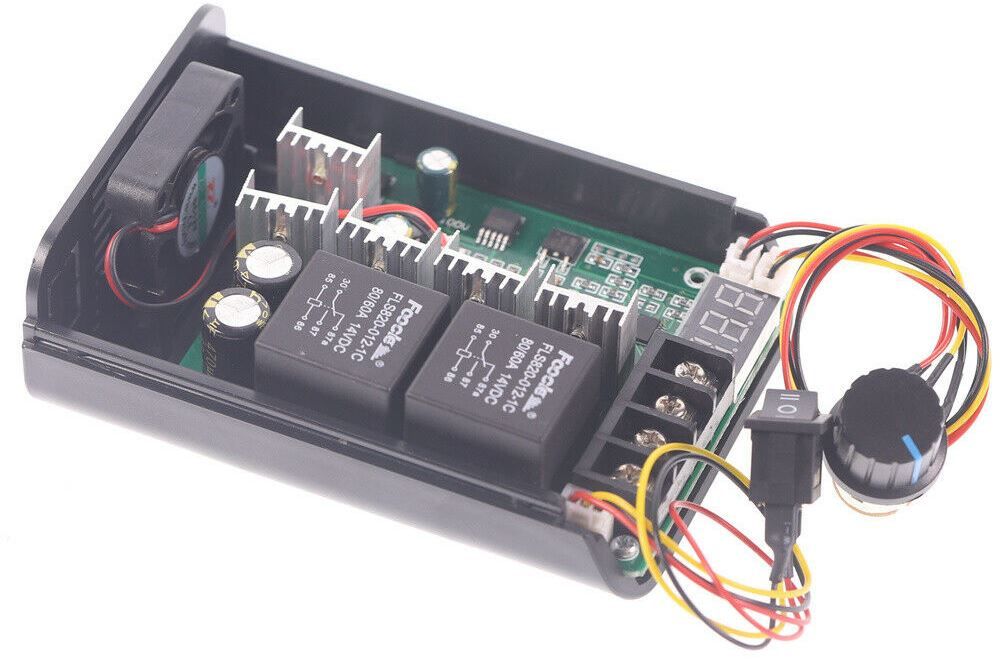 PWM 60A variator turatie DC10-55 schimba sens, cu ventilator! Nou!