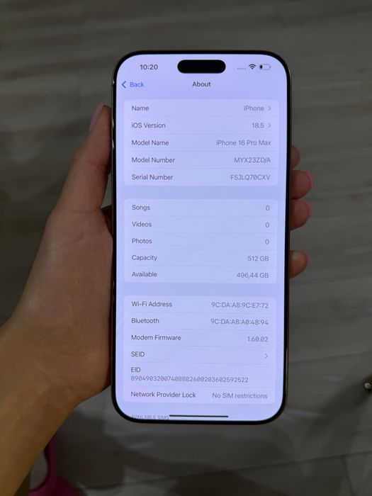 Iphone 16 Pro Max Desert titanium 512gb