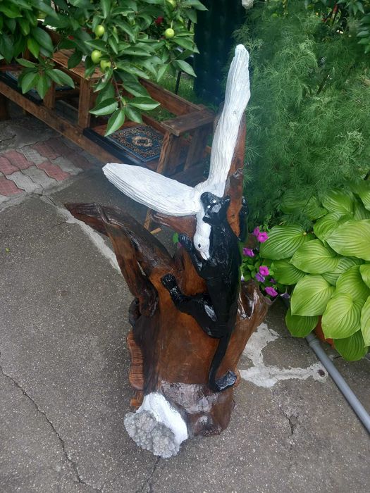 Decorațiune din lemn masiv 1 m înălțime