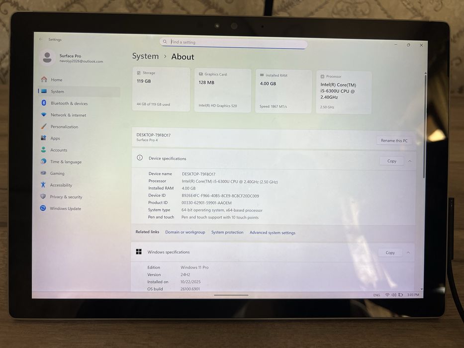 Microsoft Surface pro 4