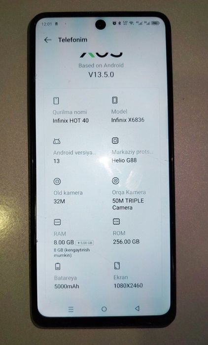 Infinix Hot 40i sotiladi