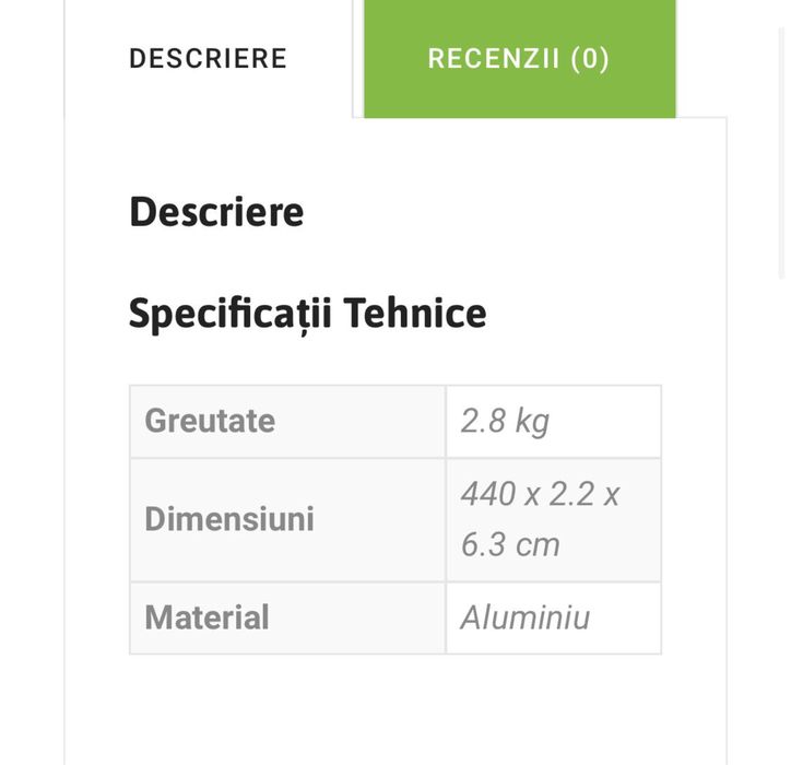 Sine fixare panouri fotovoltaice Speed Rail K2 4,4m