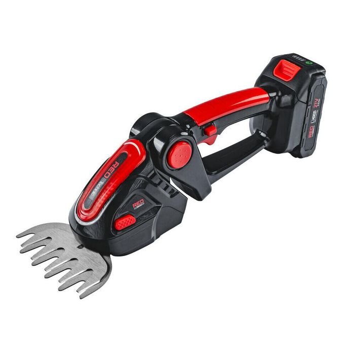 Foarfeca electrica pe acumulator pentru tuns iarba, arbusti, 21 V, Red