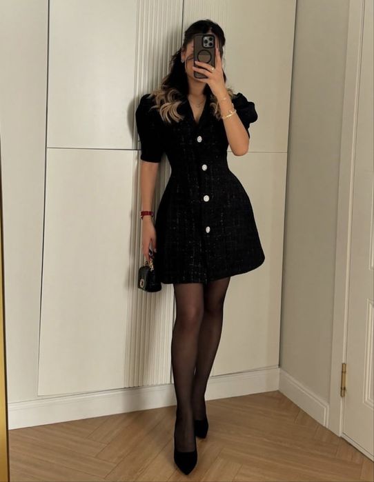 Вечернее платье Твидовое