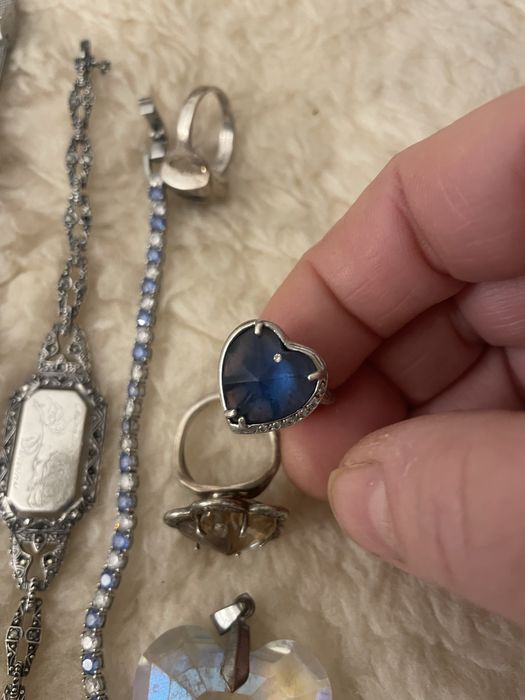 Сребърна гривна,пръстени Iris