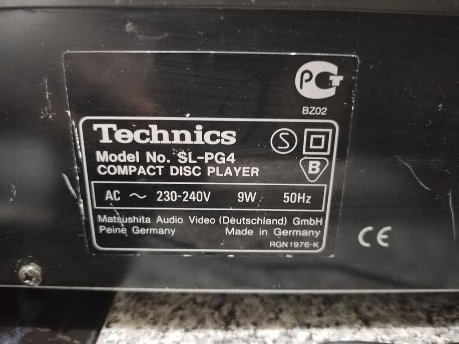 Cd player Technics sl-pg4