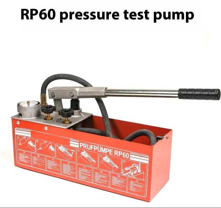 Професионална ръчна помпа за парно и солар 60 bar