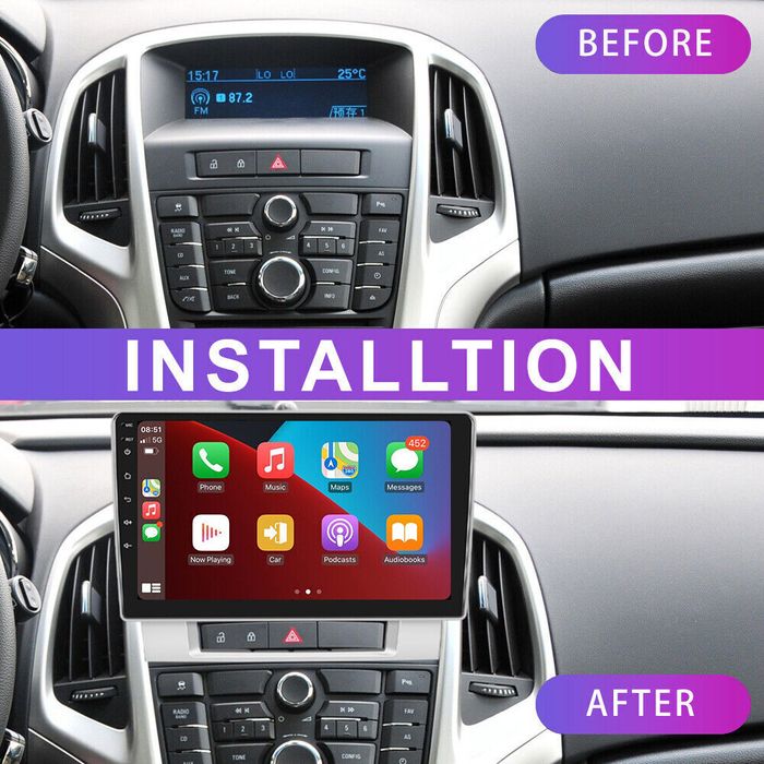 Navigatie Android Opel Astra J CARPLAY + Camera Marsarier