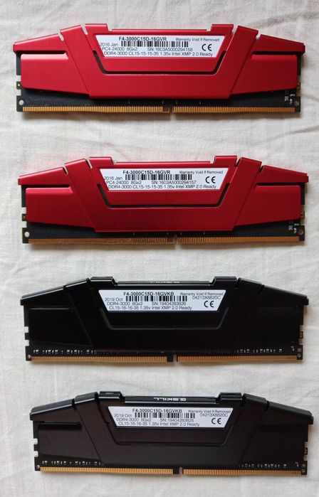 g.skill 16gb   ddr4 3000mhz f4-3000 gvrЛично предаване София 4бр.300лв