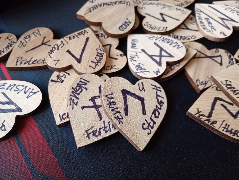 Комплект Руни с име и значение на руната