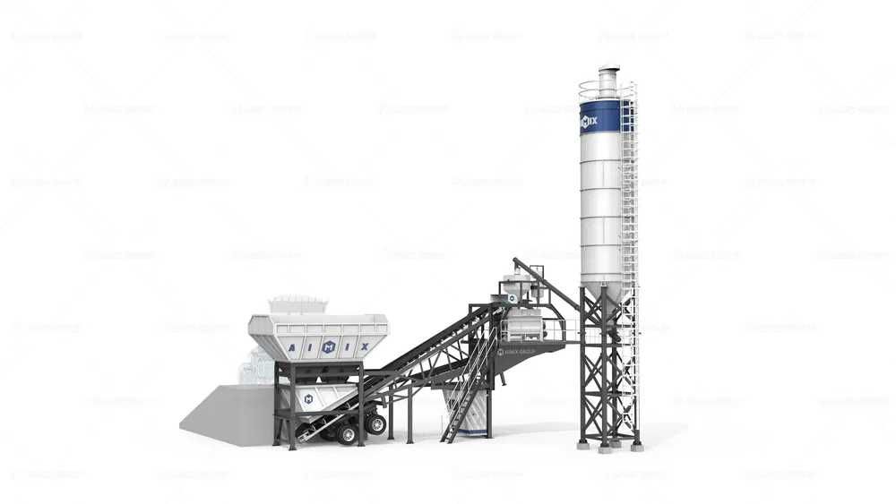 Мобильный бетонный завод  AJY-60