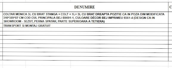 colțar modular DIVANI & SOFA complet dehusabilă (noua este 30 000 lei)