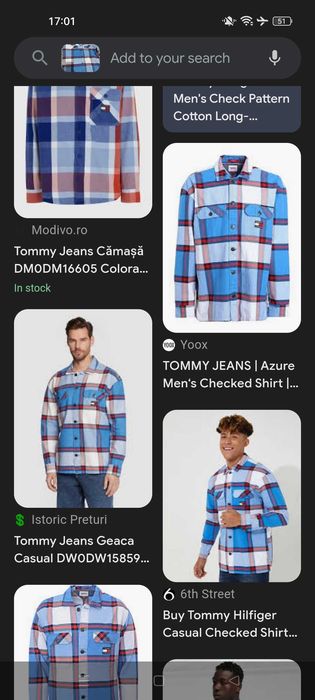 Cămașă de blugi Tommy Hilfiger nouă, XL LARGE
