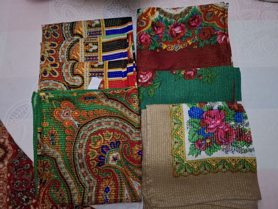 Шерстяные японские платки