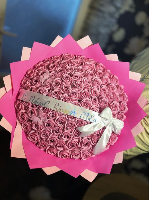 Buchet de flori din sapun