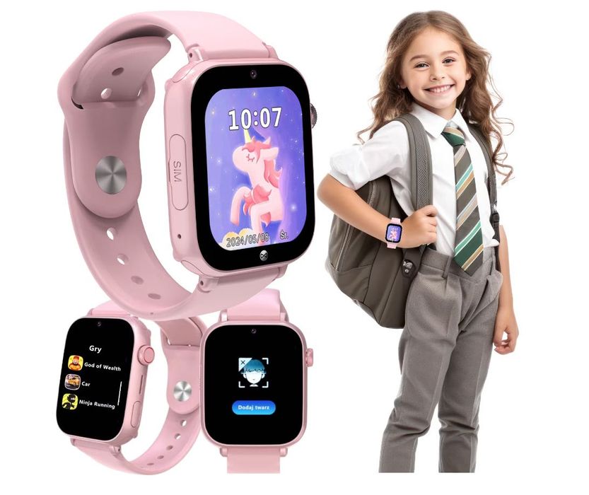 Smartwatch copii Forever Kids Look Me! 3 KW-520 GPS WiFi 4G Roz