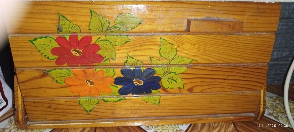 Хлебница деревянная СССР