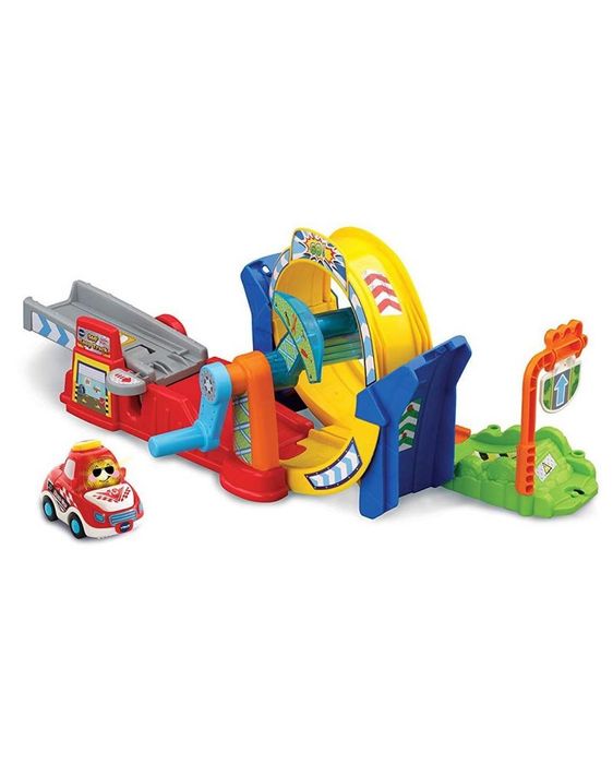 Set vtech toot toot rampa 360° fara masinuta