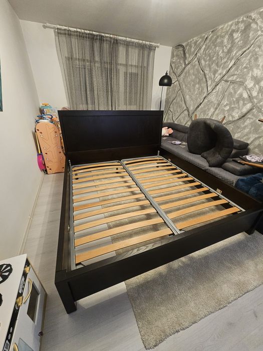 Pat matrimonial cu saltea