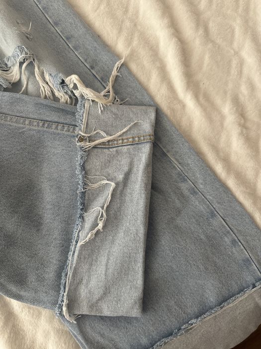 Bershka Сини скъсани дънки 38/М размер