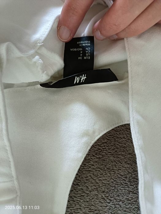 Rochie scurta alba, măsură 34 xs