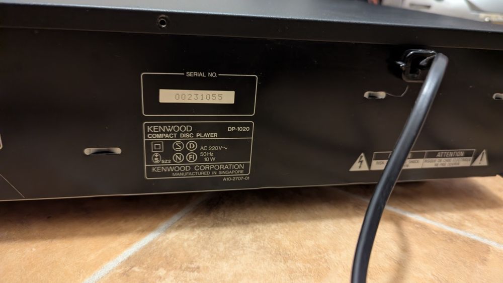 Cd player Kenwood DP 1020