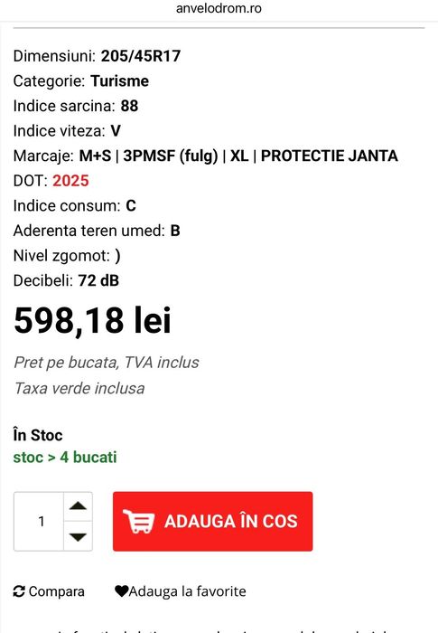 Anvelope Hankook Winter I*cept RS3 205/45/R 17  88V Dot 2022