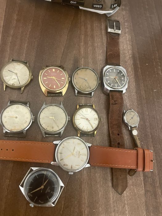 Ceas vintage Atlantic Worldmaster 21 rubine- servisat recent + curea Fossil noua!