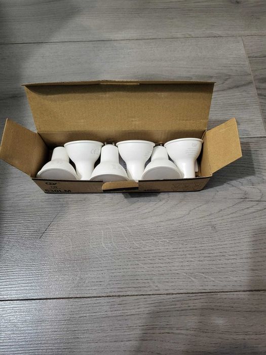 Becuri led GY GU10 alb neutru 7W 4000K 630lm - pachet 6 buc