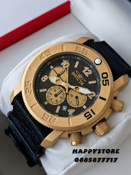 INVICTA Orpheus gold 50 mm, Инвикта нов мъжки часовник