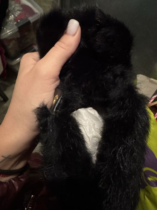 Дамски обувки с естествен пух