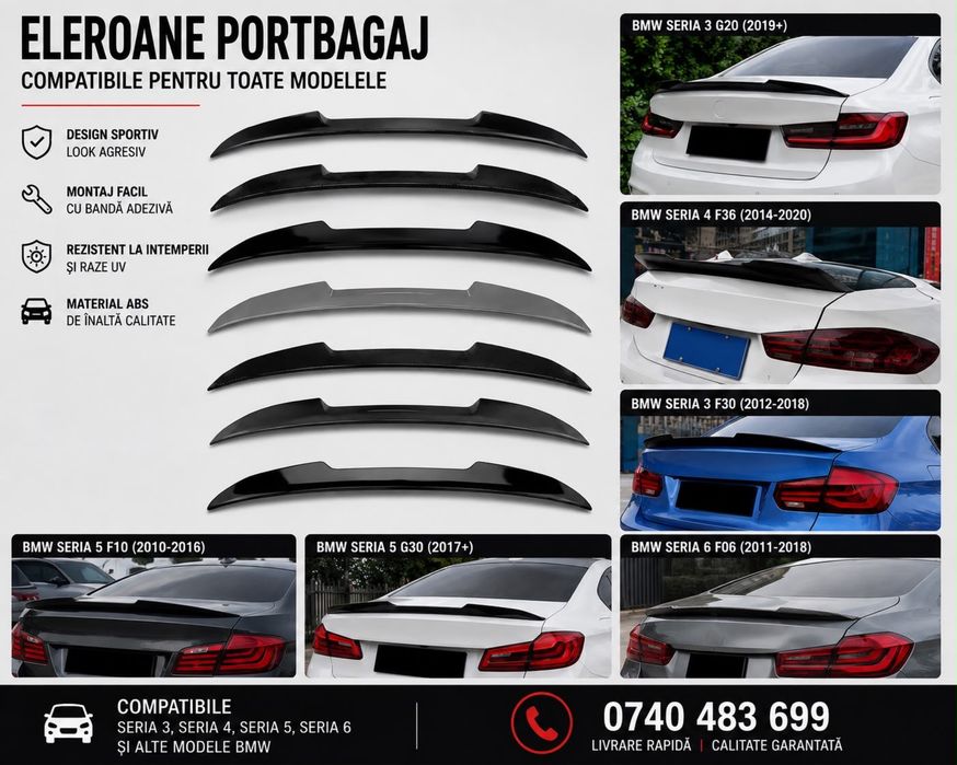 Eleron BMW F10 G30 F30 G20 Lip Capace Oglinzi Grile Duble Stopuri F01 F25 G01