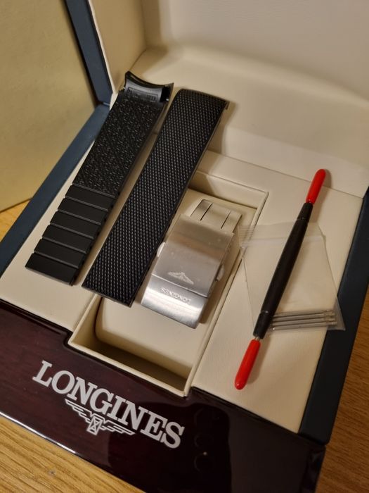 Curea Ceas Longines Hydroconquest din silicon + catrama