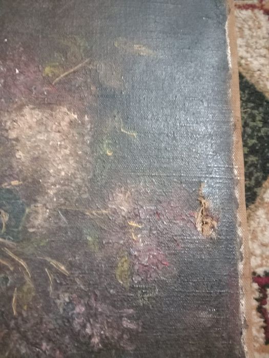 Tablou pictat în ulei singurul defect se observă în poze