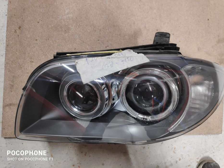 Ляв фар Bmw 1 Ser  Bi-xenon- СЪС ЗАБЕЛЕЖКИ!