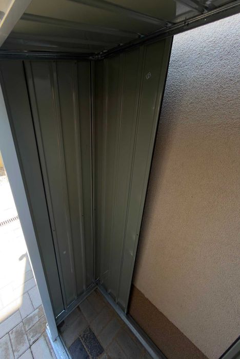 NOU! Casuta Grădină Outsunny, 140L×60A×186I cm. Antracit. DEJA MONTATA!