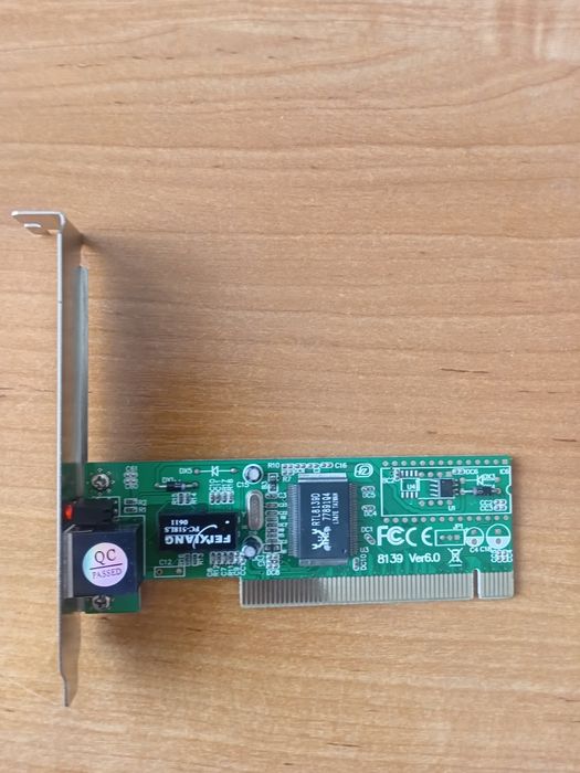 Сетевая карта PCI RTL8139, рабочая, проверена
Продам сетевую карту в