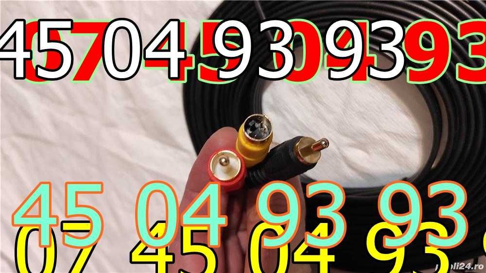 cablu 5m rca si s video produs nou