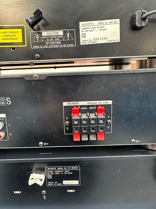 Sony STR-AV270 ; Sony CDP-297 (CD плейър) и касетен дек: