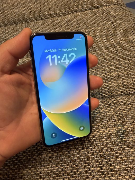 iPhone X silver 256 gb  88% baterie grad B