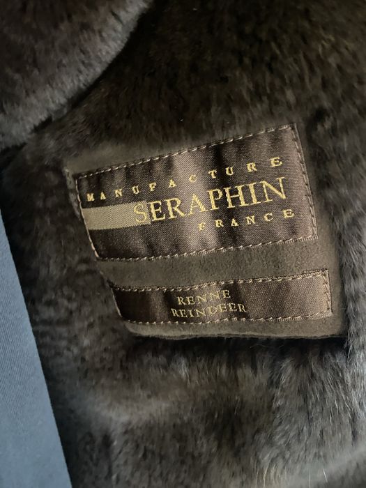 Haina blana SERAPHIN France piele de Ren