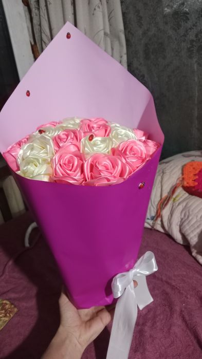 Букетики атласных лент