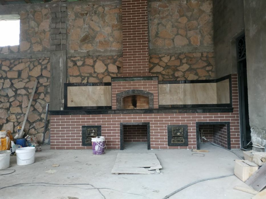 Строительство БАРБЕКЮ .Печь. Очаг. Летние кухни.