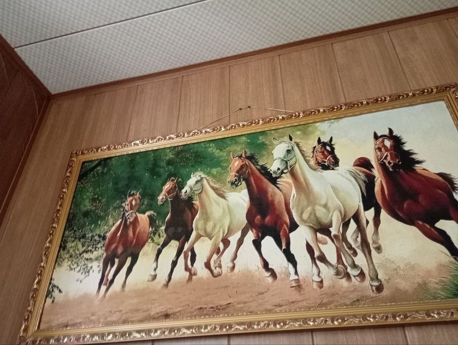Картина большая вышитая