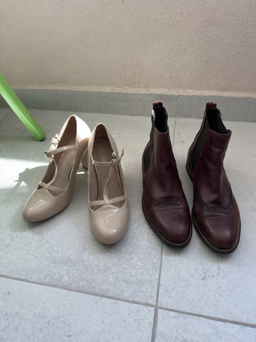 Lot papuci piele-  dama