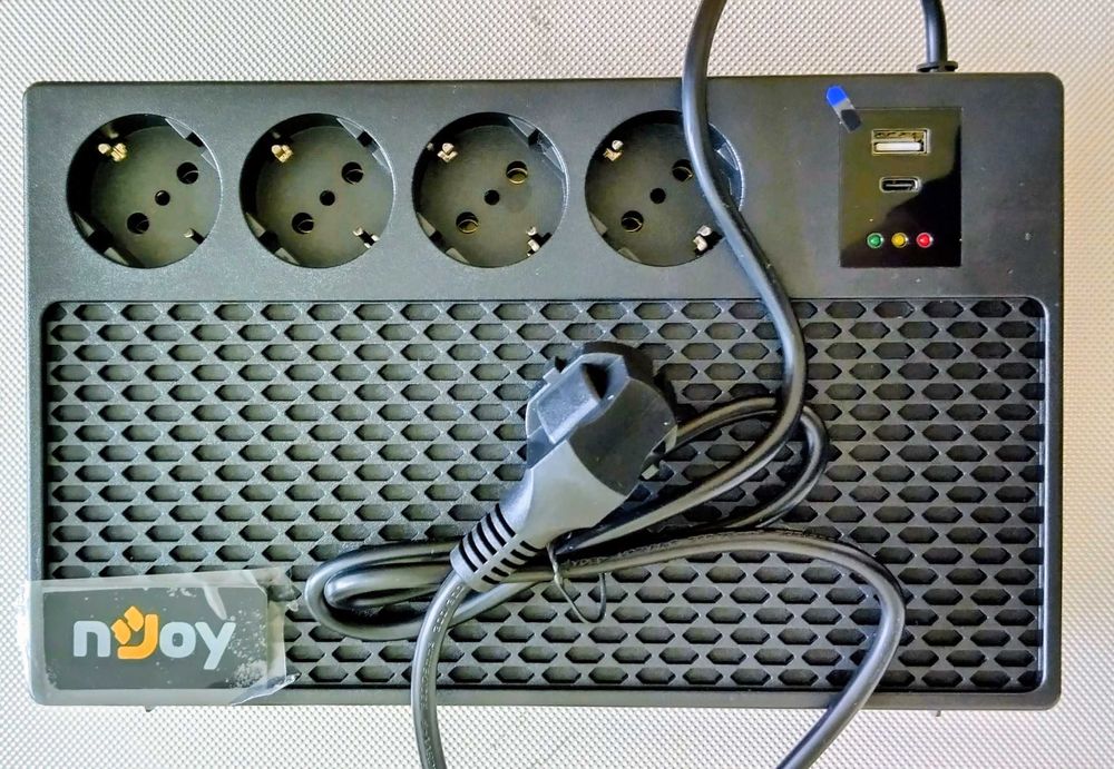 Чисто ново захранване UPS nJoy Renton 650 PLUS - SBLS665TRPCG01B - UPS 650VA/360W