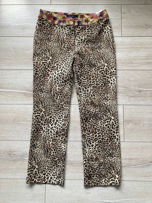 Marc Cain Animal Print leopard pants женски панталон панталони N4